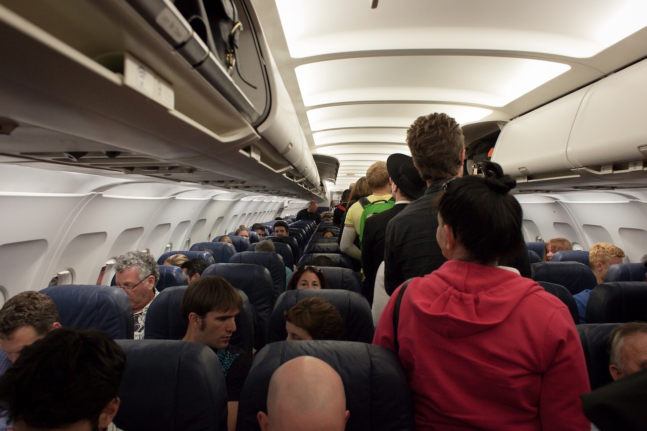 passengers on a plane